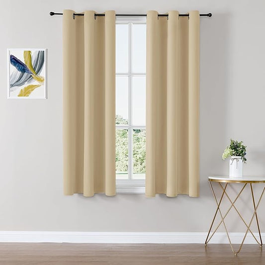 ChrisDowa Small Window Curtains 50 inches Long