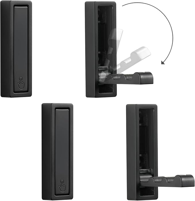 Folding Wall Hooks, Heavy Duty Zinc Alloy No Rust Fold Up Hooks
