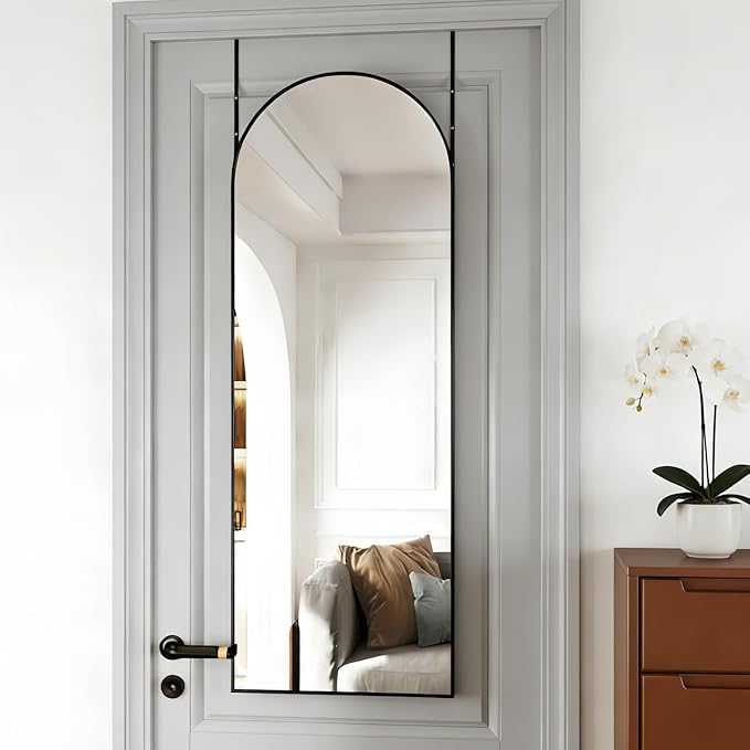 Door Mirror, Arched Full Length Mirror Over The Door, Full Body Mirrors