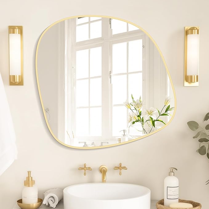 WallBeyond Asymmetrical Mirror, Irregular Wall Mirror, Wall Mirrors Decorative