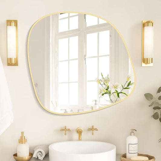 WallBeyond Asymmetrical Mirror, Irregular Wall Mirror, Wall Mirrors Decorative