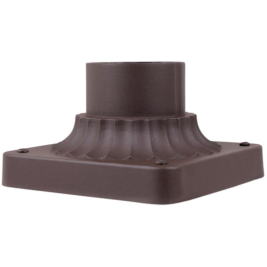 DESIGNERS FOUNTAIN Outdoor Post Light Base, 5.75 Inch Pier Mount, Cast Aluminum, Oil Rubbed Bronze, Model 1916-ORB