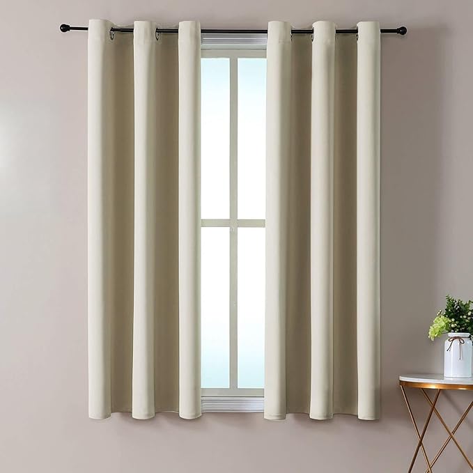ChrisDowa Blackout Curtains 48 inches Long