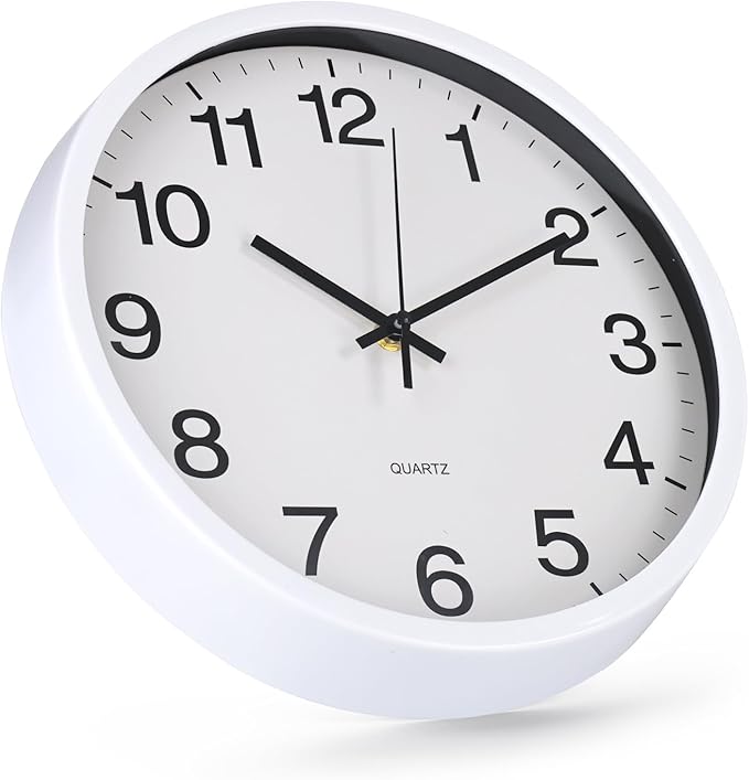 Wall Clock Non-Ticking Silent Quartz Movement Decor Clock Modern Simple Style