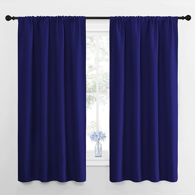 NICETOWN Window Curtains for Bedroom, 2 Panels, W42 x L48 -Inch, Home
