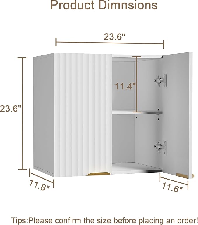 ChooChoo Bathroom Wall Cabinet, Kitchen Storage Cupboard Cabinet