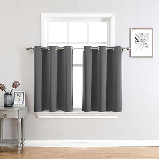 ChrisDowa Small Window Curtains 36 inches Long