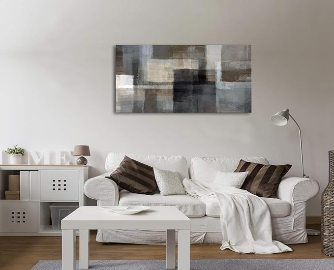 Cao Gen Decor Art A62450 Canvas Prints Abstract Wall Art Print Paintings Grey
