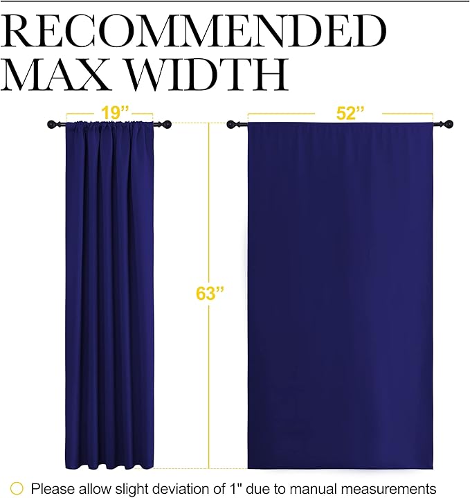 NICETOWN Curtains Blackout Draperies