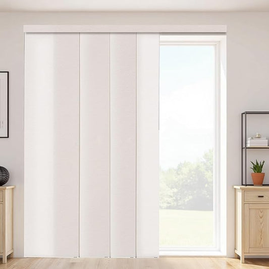 VEVOR Panel Track Blinds, Extendable Track from 45.8 in to 86 in W, Trimmable