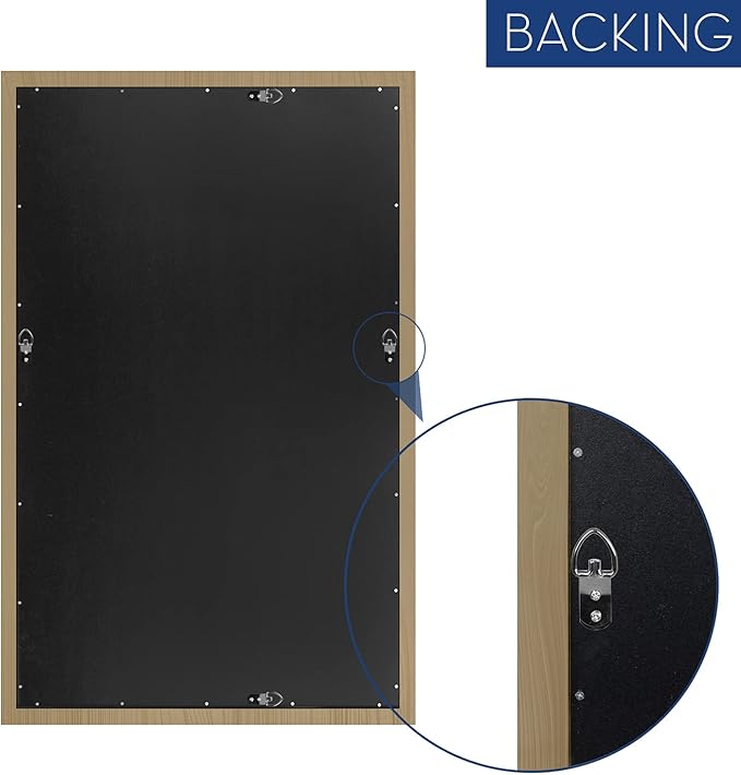 Black&Gold Framed Rectangle Bathroom Mirrors