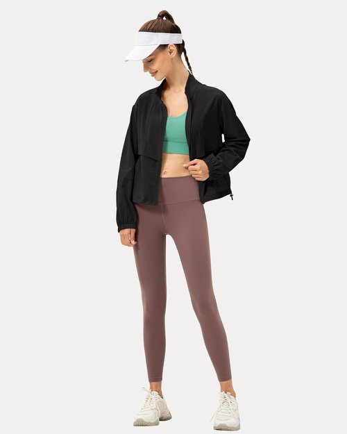 Locachy Women's Lightweight Athletic Jacket - Windproof & Sun Protection | Perfect for Outdoor Workouts