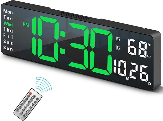 Digital Clock, Digital Wall Clock
