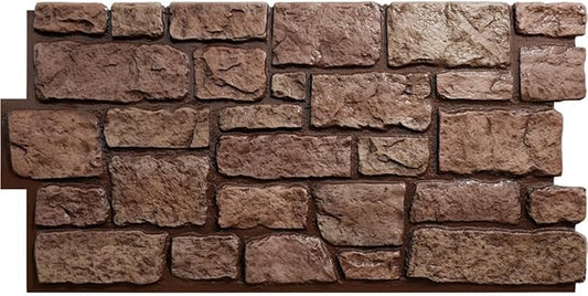 EverStone Cobblestone Faux Stone Panel, Texas Color