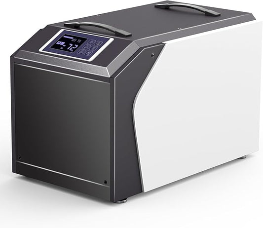 Industrial Commercial Dehumidifier with Pump, Crawl Space Dehumidifier with 180 Pints, Drain Hose, Smart LED Dehumidifier Display for Basement, Garage, Home, Cover Up to 8000Sq Ft