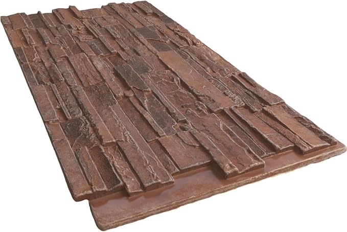 EverStone Cascade Faux Stone Panel, 48 5/8"W x 24 3/4"H x 1 1/4"D, York Town