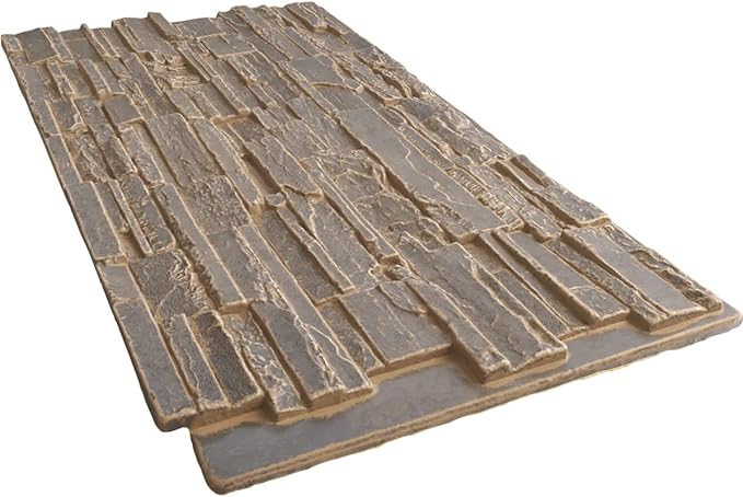 EverStone Cascade Faux Stone Panel, 48 5/8"W x 24 3/4"H x 1 1/4"D, Cannondale