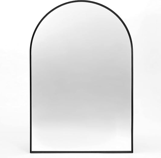Large Black Arched Mirror, Arched Top Bathroom Vanity Mirror