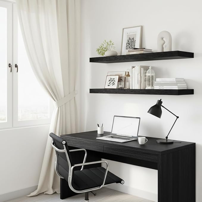 Vivelove 12" Deep Floating Shelves