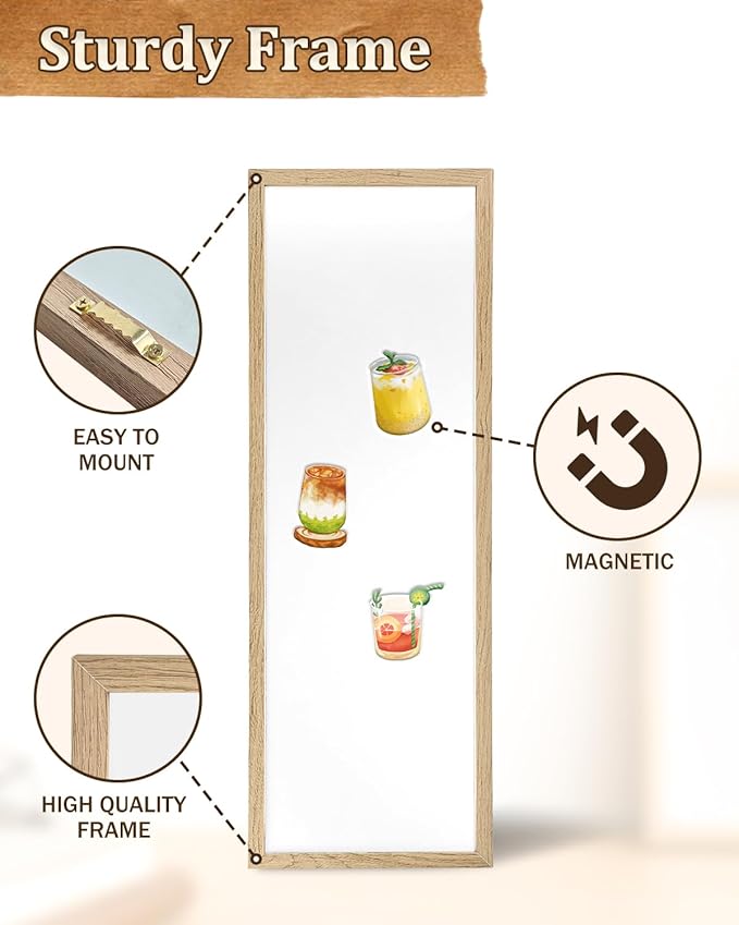 Dry Erase Board for Wall, Large Magnetic Whiteboard, for Office/School/Home