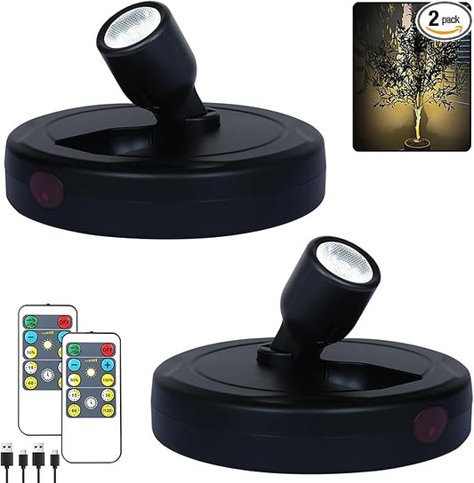 HAMVIDNE LED Spotlights, Rechargeable Battery Picture Lights, Uplighting Indoor