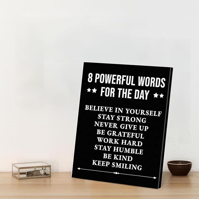 Inspirational Wall Decor, Motivational Canvas Painting Wall Art