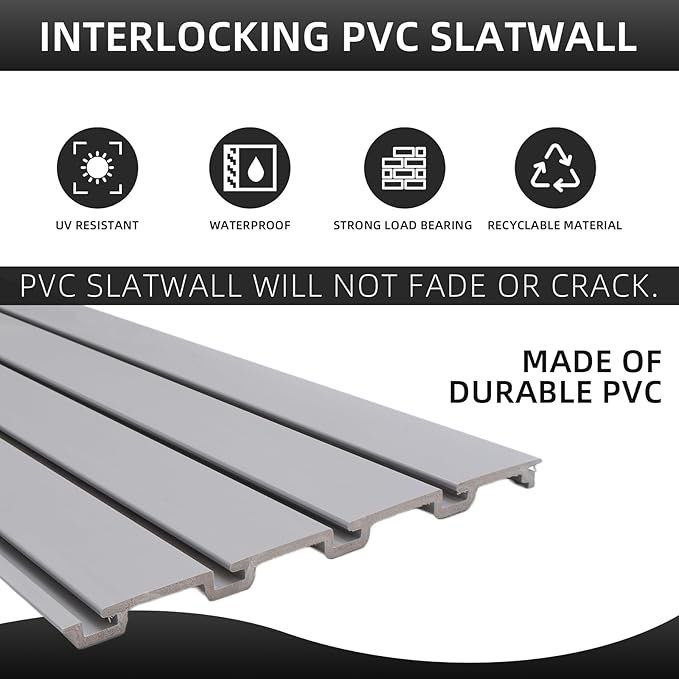Slatwall Panel Garage Slat Wall Storage Systems, PVC Slat Wall Paneling Garage