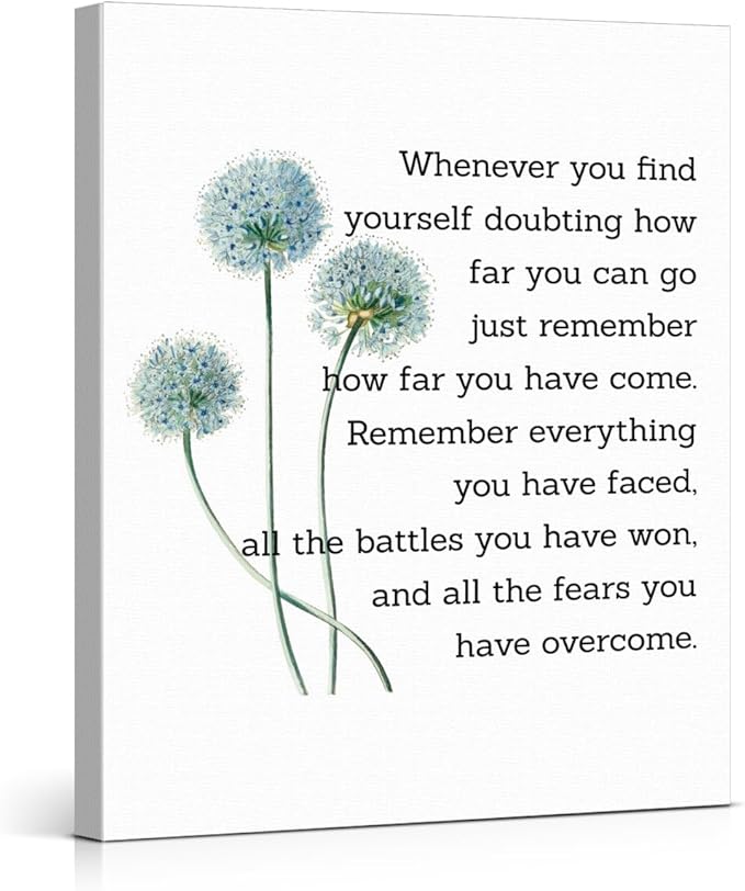 Motivational Quotes Wall Art Decor, Inspirational Graduation Decor Gift