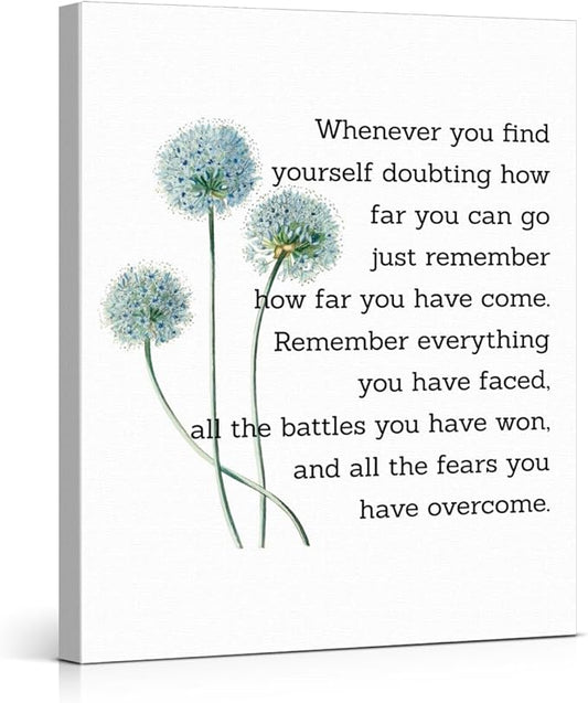Motivational Quotes Wall Art Decor, Inspirational Graduation Decor Gift
