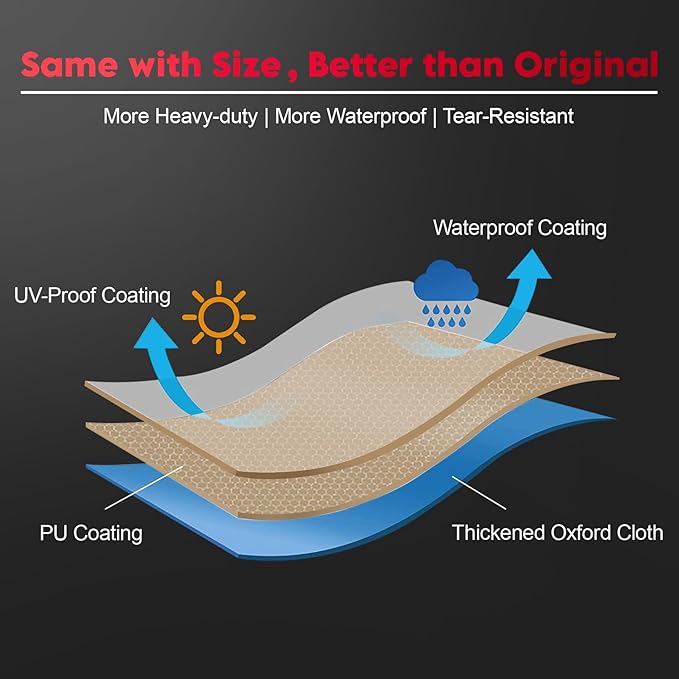 Comnova Grill Cover 60 Inch - 600D BBQ Cover for Outdoor Grill Waterproof and Heavy Duty, 60 Inch Barbecue Gas Grill Covers for Weber, Char-Broil, Nexgrill, Dyna-glo, Monument, Brinkmann and More