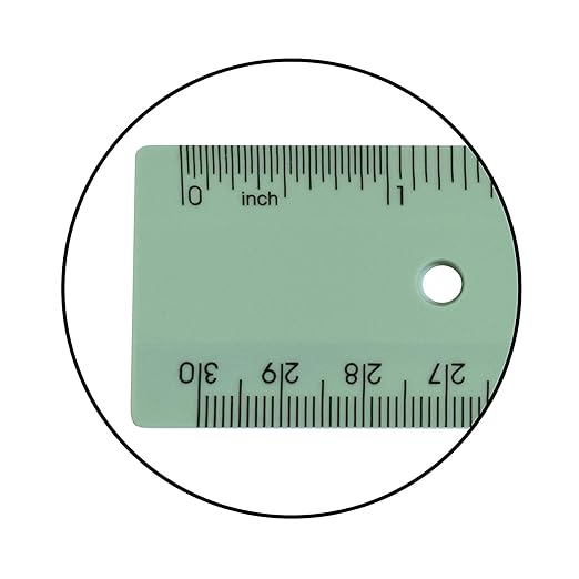 Acrimet Plastic Ruler 12 Inches/ 30 Centimeters, Measuring Device Tool for Student, School, Office, Heavy Duty (Pastel Assorted Color) (6 Pack)