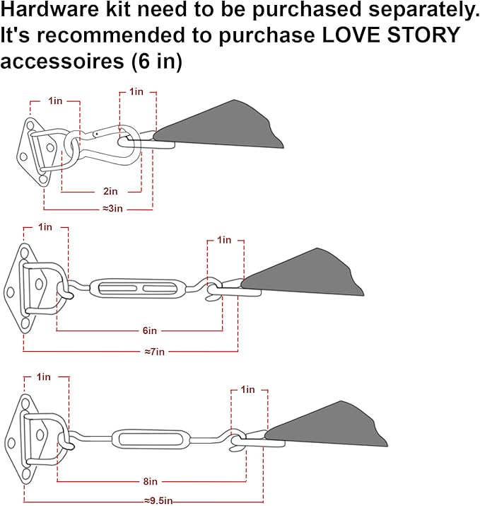 LOVE STORY Custom Size 8'x18' Terra Red Sun Shade Sail Rectangle UV Block Canopy Patio Sail Sunshades Fabric for Outdoor Garden Carport (We Make Custom Size)