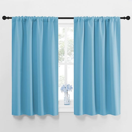 NICETOWN Kitchen Window Blackout Curtain Panels