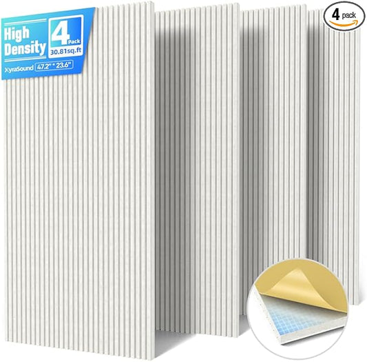 4 Pack Large Acoustic Panels Sound Absorbing