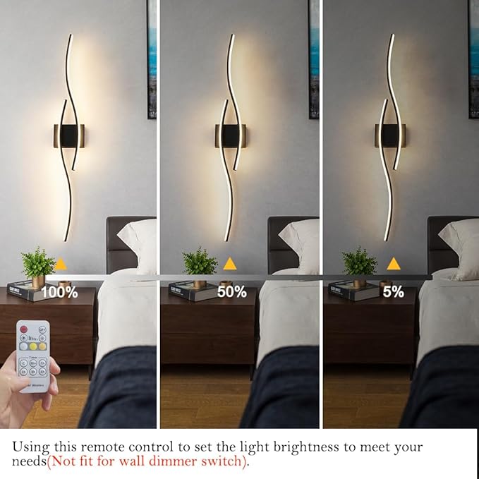 Daunton Hardwired Modern Wall Sconce Set of Two
