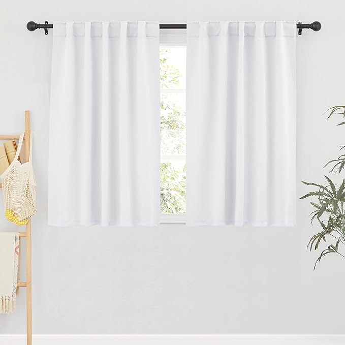 RYB HOME Short Curtains for Bedroom, Window Shades Thermal Insulating Privacy