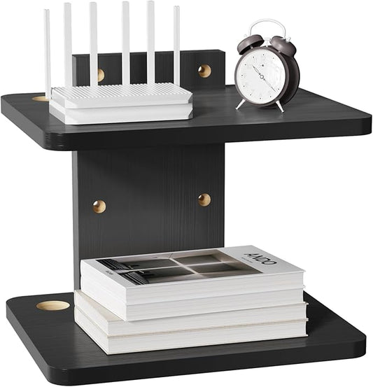 WALI Floating TV Shelf, 2 Tier Projector Shelf