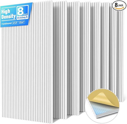 8 Pack Large Acoustic Panels Sound Absorbing