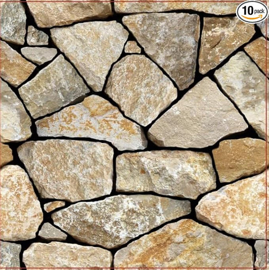 COMSTICKC 3D Faux Stone Wall Panel Peel and Stick Wall Stickers, Not Real Stone