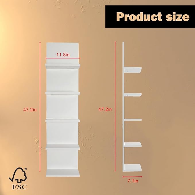 Homaterial 5 Tier Wall Shelf