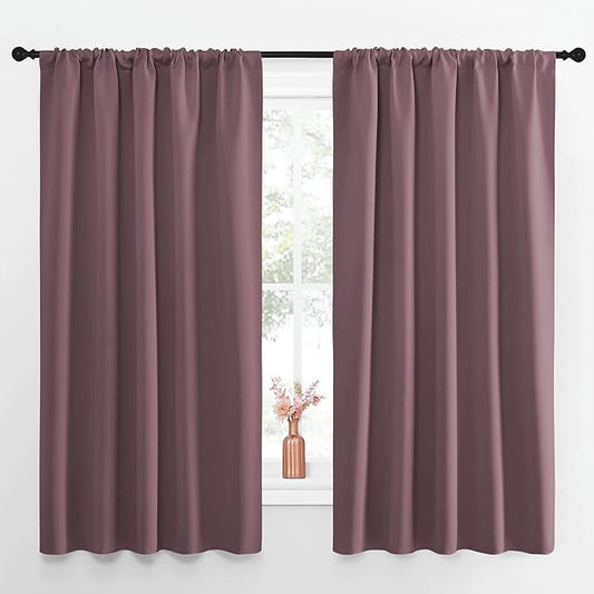 NICETOWN Blackout Curtains for Living Curtains, Room Darkening Curtains &