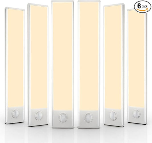 6 Pack Under Cabinet Lights Wireless, 50 LED Motion Sensor Light Indoor