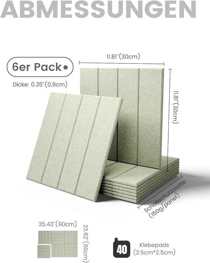 Bumusty Large Cork Board Alternative-36 x 24" Felt Bulletin Board Tiles