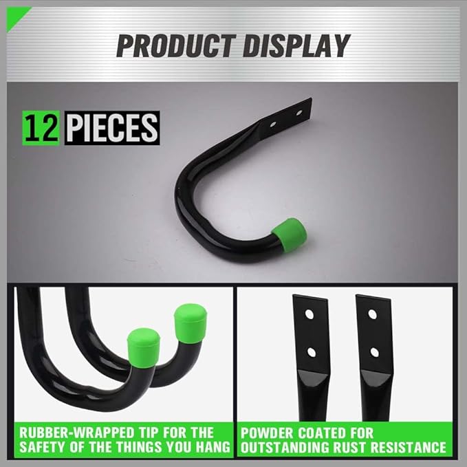 SWANLAKE Heavy Duty Garage Storage Utility Hooks, Utility Hooks