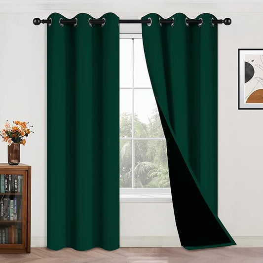 Yakamok 100% Blackout Curtains for Bedroom
