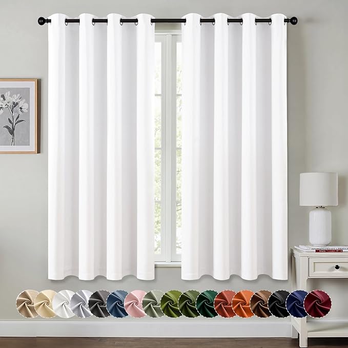 MIULEE Blackout Curtains for Bedroom Living Room 2 Panels, Thermal Insulated