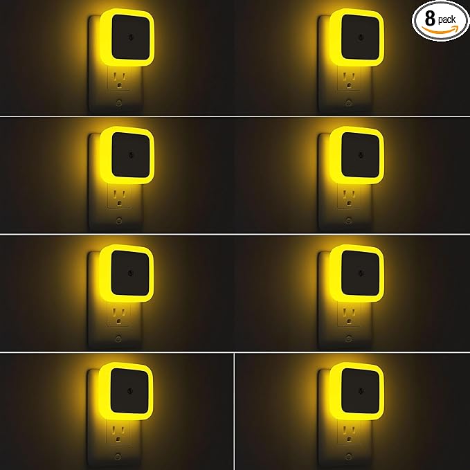 Sujeet Night Light, Night Lights Plug into Wall 8-Pack, Nightlight Plug in