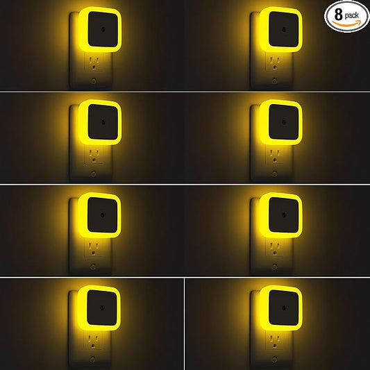 Sujeet Night Light, Night Lights Plug into Wall 8-Pack, Nightlight Plug in
