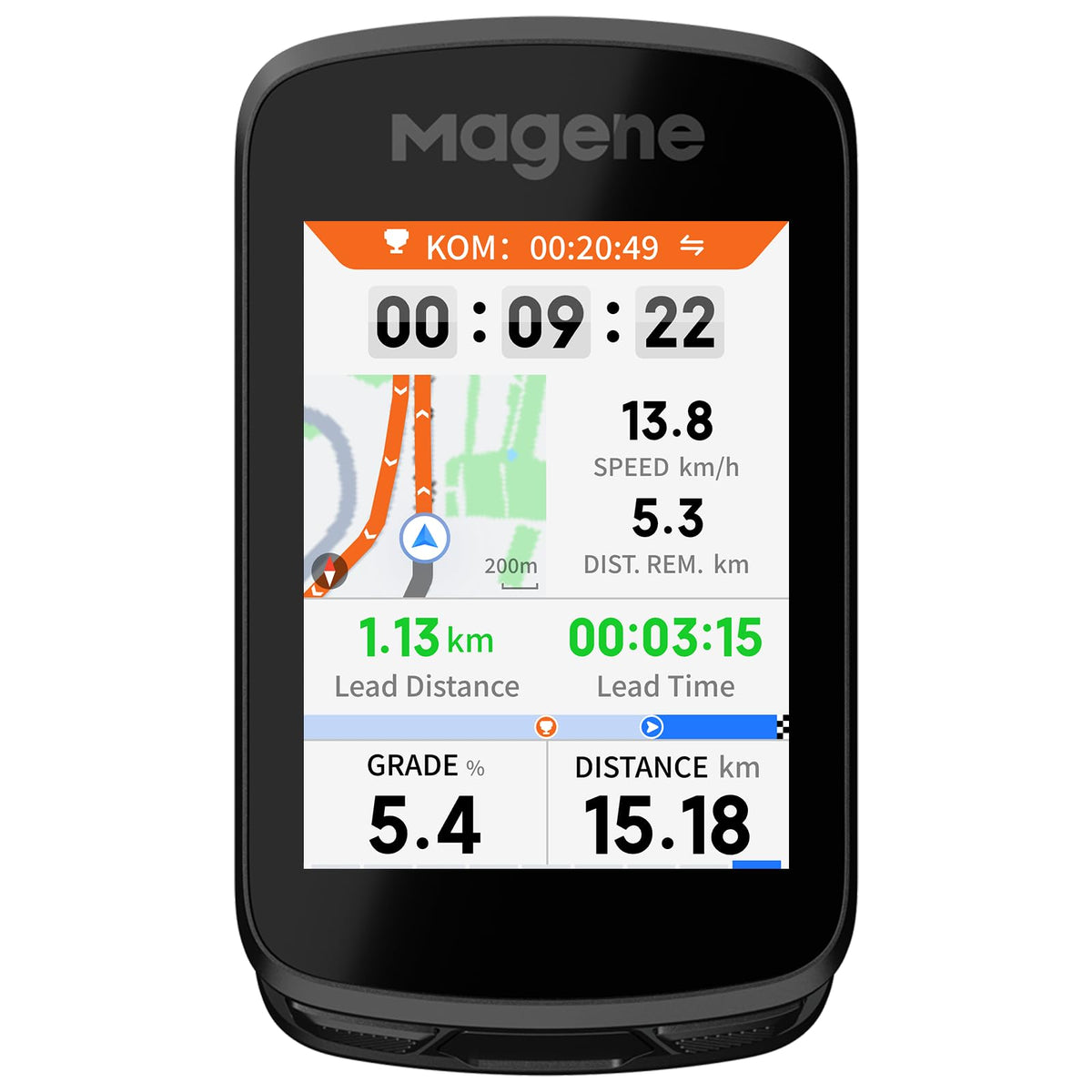 Magene C606 Pro GPS Bike Computer â 2.8" Transflective Touchscreen, 25Hr Battery, Map Navigation, Climb Pro, Live Segments, ANT+/Bluetooth Cycling Computer