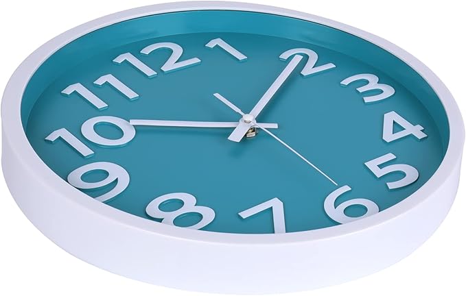 Crosstime Wall Clock Silent Non Ticking Indoor Outdoor Clock Battery Operated